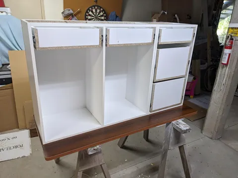 From a scribble on a piece of paper to the final product. Wife was happy in the end.