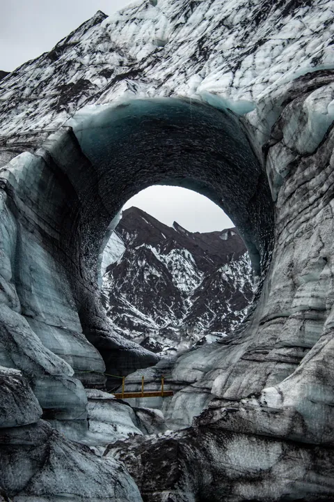 ITAP of a hole in a glacier