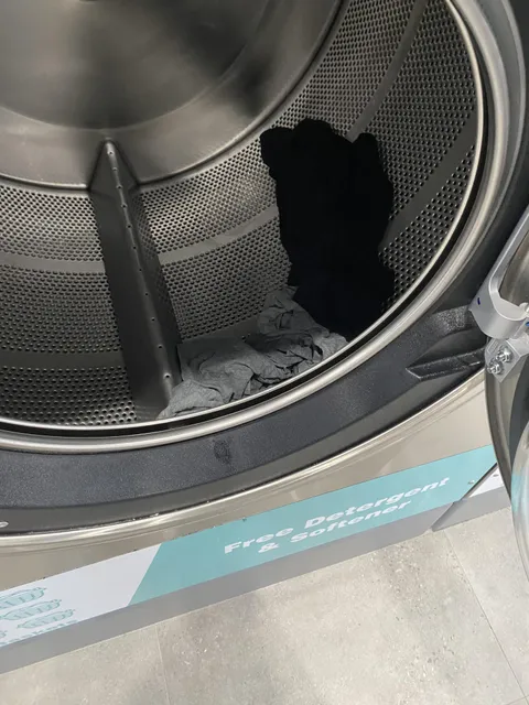 Somebody threw their laundry into my hot cycle at a very expensive laundromat AND changed it to “cold”