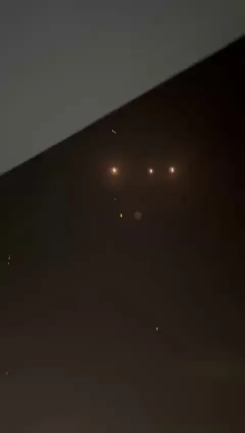 Shockwave from an Iranian missile strike on Downtown Tel Aviv during the Twelve-Day War.