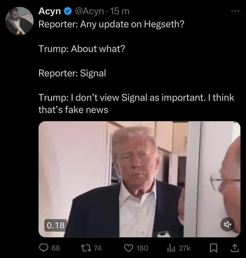 Leaking classified war plans: not important