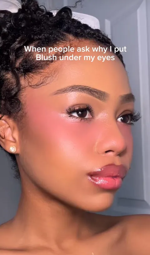 Does the pink under eye trend look good IRL?
