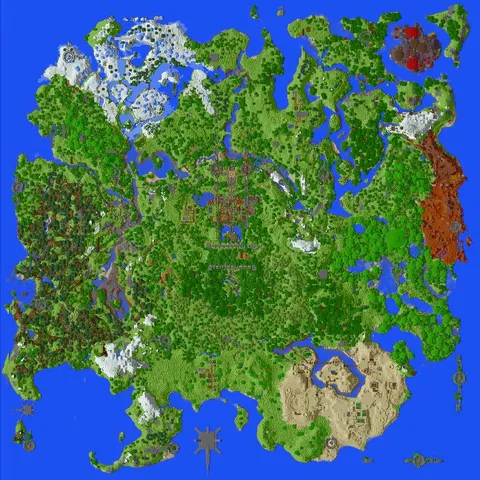 This Minecraft tutorial map looks like a fortnite map.