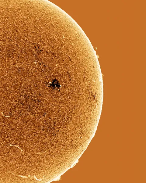 My first clear photo of the Sun this year: 1/17/2025