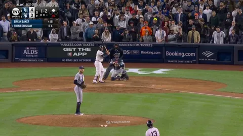 The Rays' Bryan Baker strikes out Trent Grisham, and Tampa Bay sweeps the Yankees!
