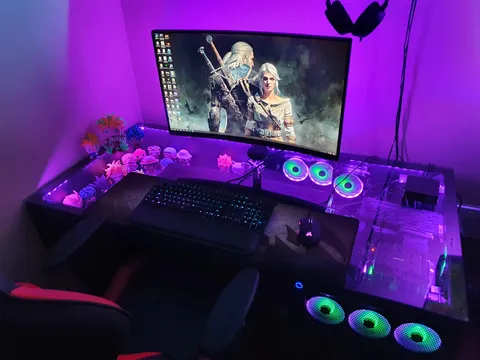 Built my battlestation with my dad