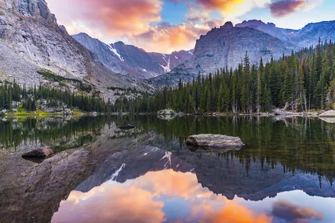 Loch Vale, Rocky Mountain National Park, Colorado [OC][2157x1440]