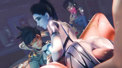 Widowmaker, Tracer, D.va (Fraxxlr)