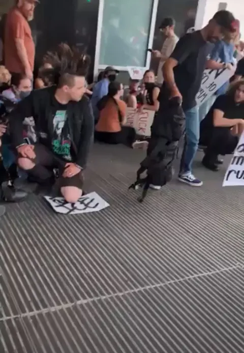 Someone noticed a Rifle in the Backpack of an SLC shooting suspect and prevents a disaster