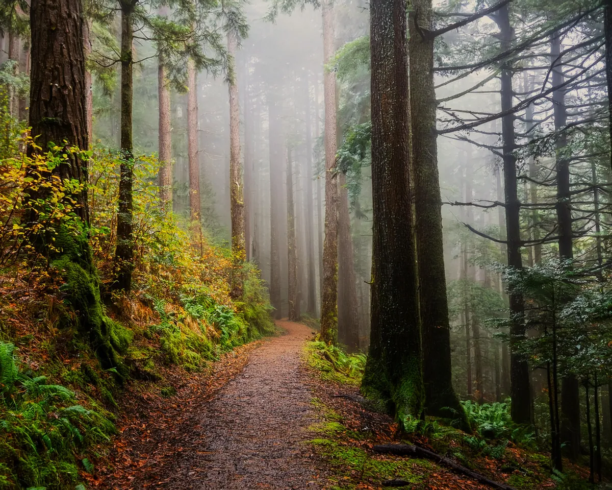 Another rainy day on a trail in Washington. Not sad. [OC] [3000x2400]