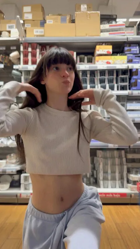 I crouched near the snacks and things peeked out