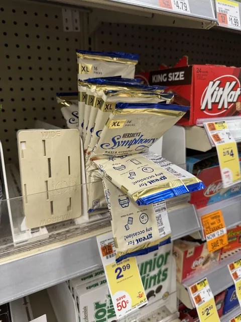 This Walgreens doesn’t keep their store cool enough to maintain the integrity of its chocolate bars.