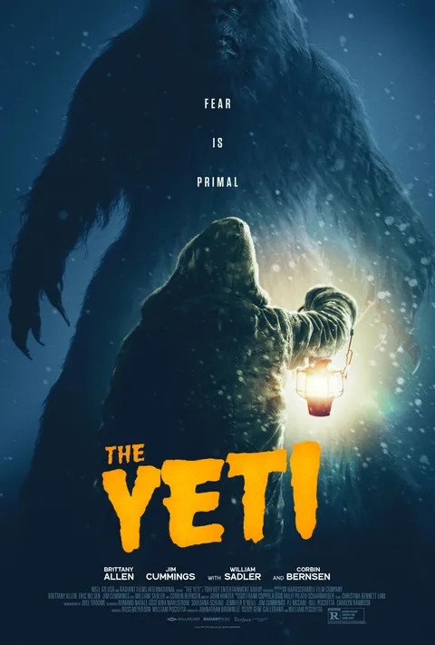 First Poster for Monster-Horror 'The Yeti' - Starring Brittany Allen, Jim Cummings, and William Sadler - A rescue team searching for missing people in Alaska is be hunted by an ancient creature.