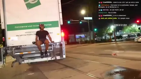 Kanel started PANICKING and thought his life was OVER after taking a seat on a moving Truck… 💀🤦‍♂️