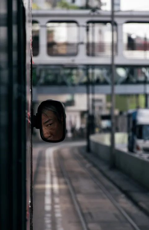 ITAP of this Hong Kong tram driver