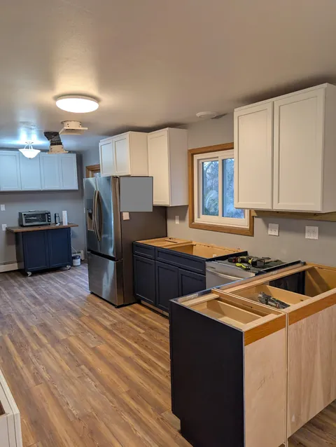 Remodeled Kitchen. Never tackled anything this large before but had great help.