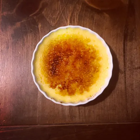My husband (who can’t cook to save his life) had been secretly researching creme brûlée so that he could surprise me with my favorite dessert. It turned out amazing, and I’m rethinking allowing him back in the kitchen