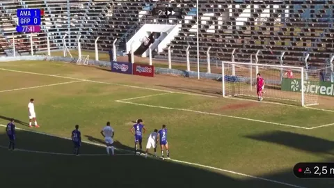 Gremio Prudente’s Kesley injures himself while doing the Ronaldo Siu celebration