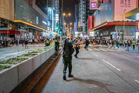 PsBattle: Cameraman at gunpoint in Hong Kong