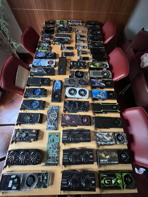 update on my gpu collection, i think im addicted on buying them