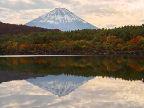 Mt. Fuji and the Japanese Alps in Autumn, Japan
