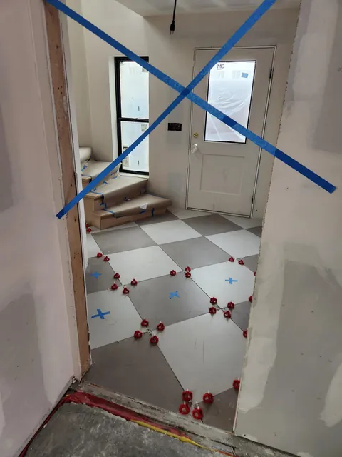 Wife and I Tiled the Foyer in our ADU Over the Holidays