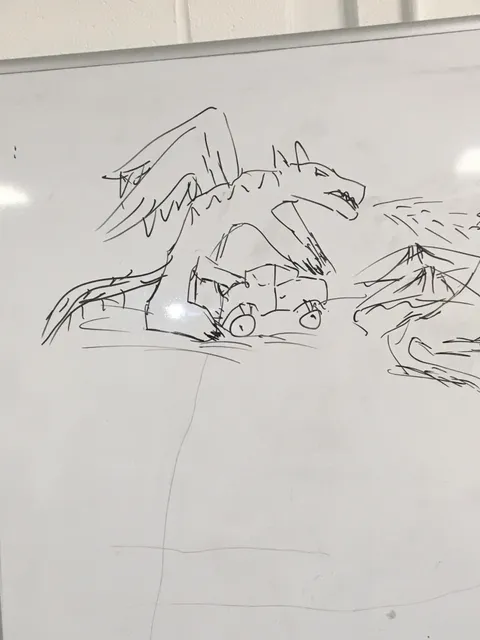 My friend drew this at lunch today