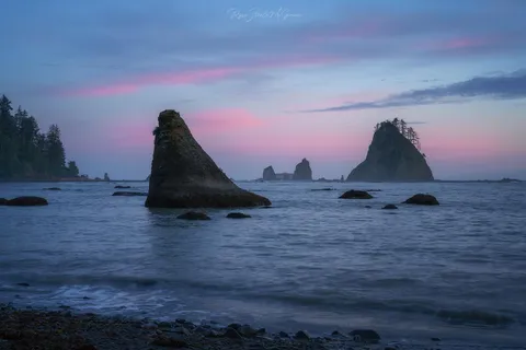 Beautiful sunset along the Washington Coast [OC][1800x1200]