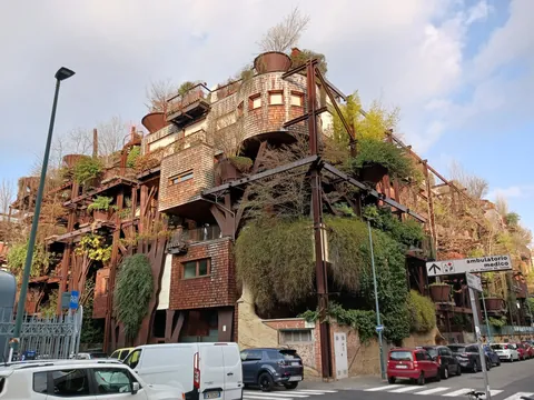 Absolutely insane apartment building in Turin I just stumbled upon