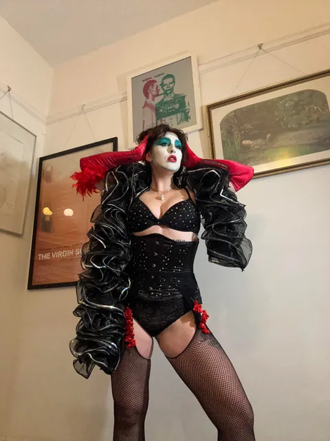 My Rocky Horror floor show look from last night!
