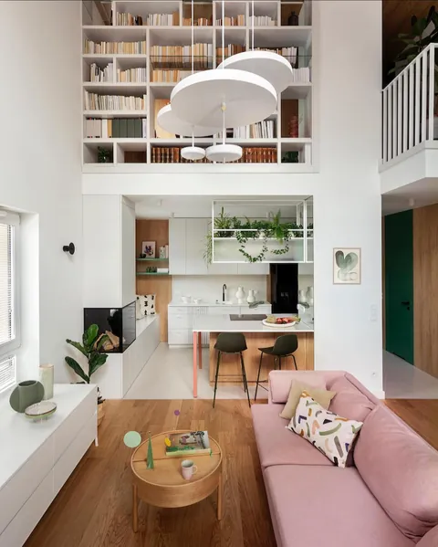 Living room of a house in Warsaw, Poland. [1439x1796]