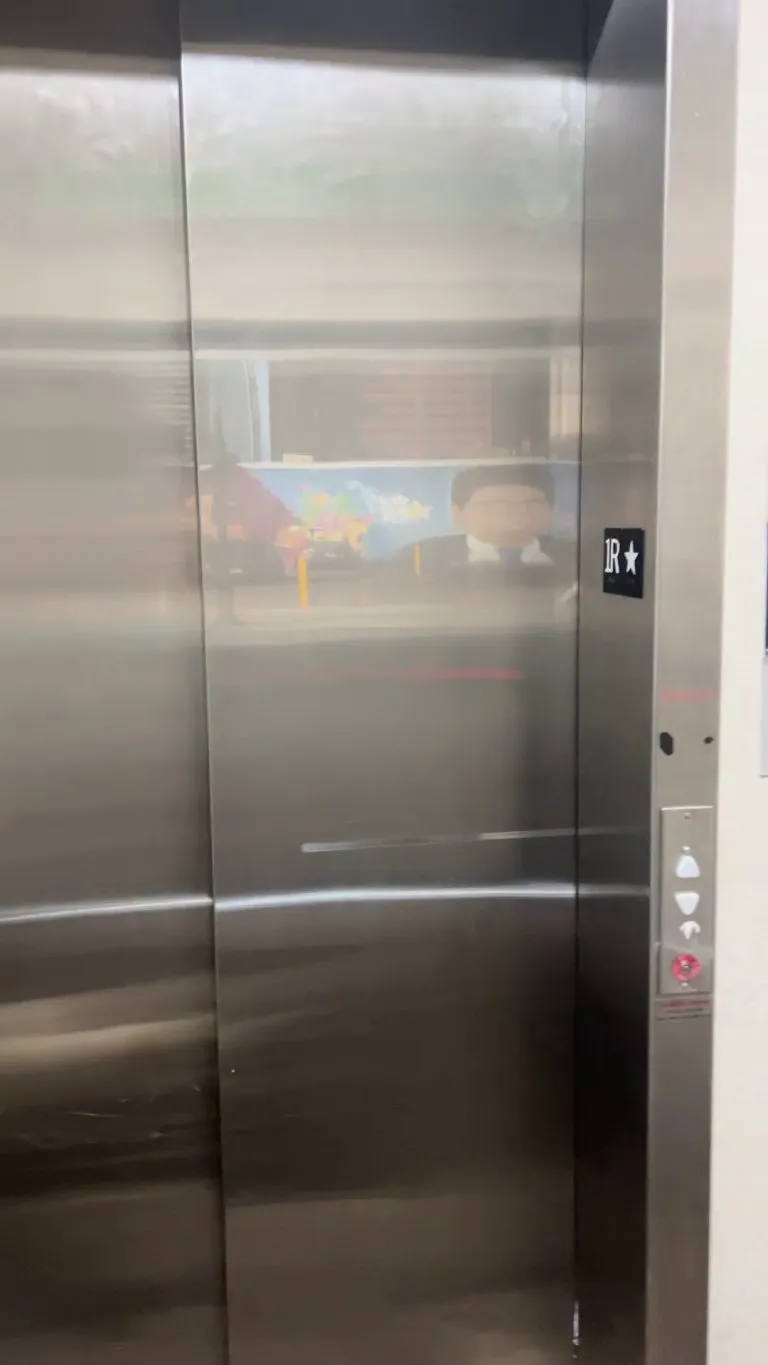 Door slit projecting image in my apartment