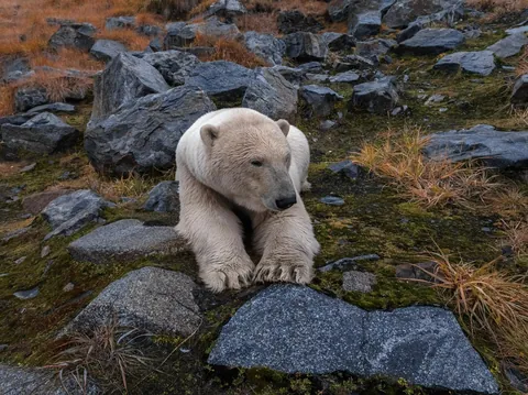 Polar bears captured on camera inhabiting old Russian research station (from Associated Press)