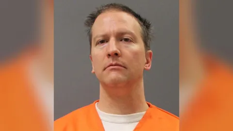 Derrick Chauvin in a prison jumpsuit