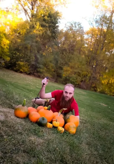 My wife and I grew pumpkins for the first time… 