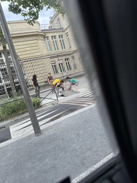 Kids sneaking out of underground boneyard in Paris