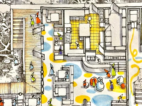 Kid cafe Representation drawing