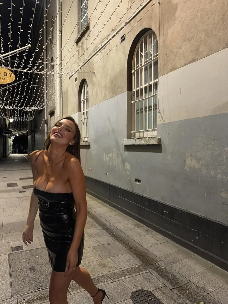 Kate Coffey in leather