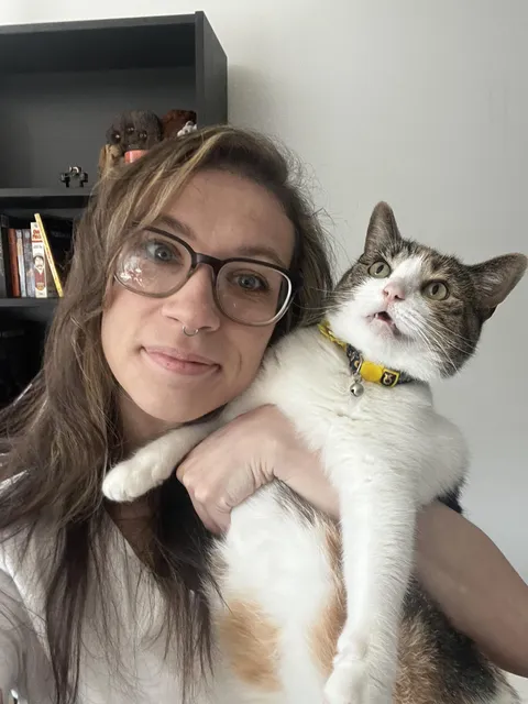 I will never get a better selfie. Mona is perfect