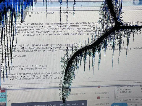 The laptop is hunted by a eldritch ghost