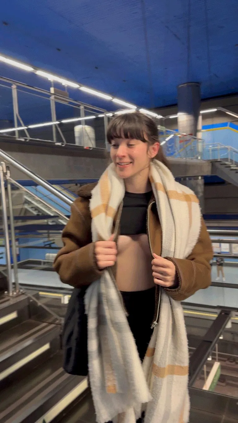 Brightening the metro station with some lighthearted fun