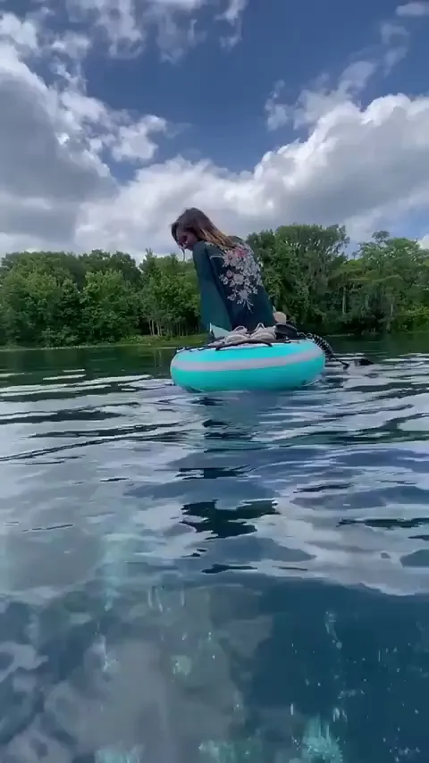 🔥Manatee Playing With a Paddleboard