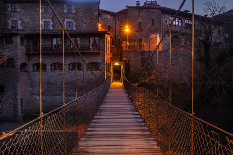 Rupit, a small medieval town in the mountains in Catalunya