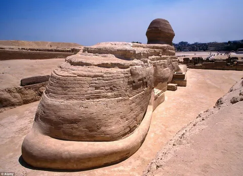 The Great Sphinx of Giza has a tail