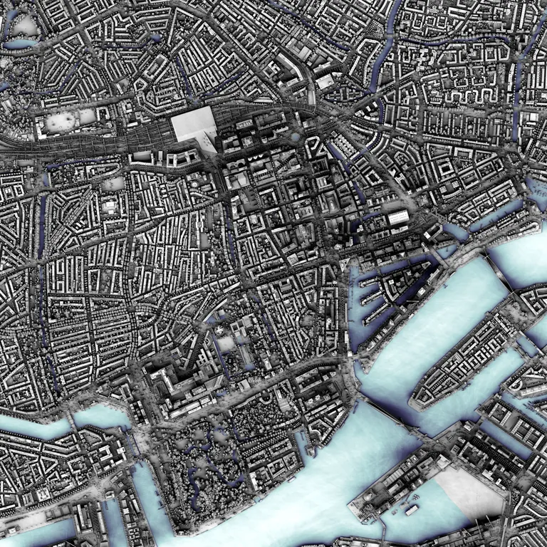 [OC] Fragments from my collection of very detailed shaded maps of cities