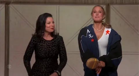 Macaulay Culkin presents at the Golden Globes Awards to the tune of "Return of the Mack": “I know it’s weird seeing me outside of the holiday season. Shockingly I do exist all year round, I promise you”