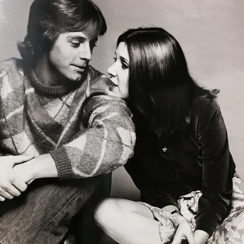 1977 - Mark Hamill and Carrie Fisher - Now that's some old school cool right there...