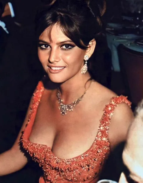 Claudia Cardinale at a classy party in 1966