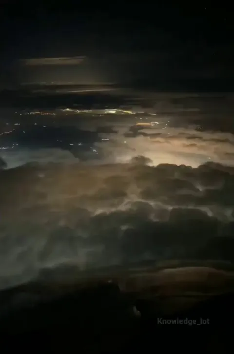 What a pilot sees during landing at night