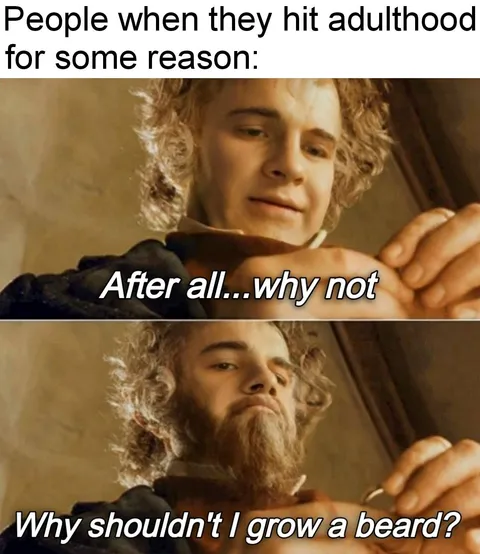 This meme was made by the beard-less gang